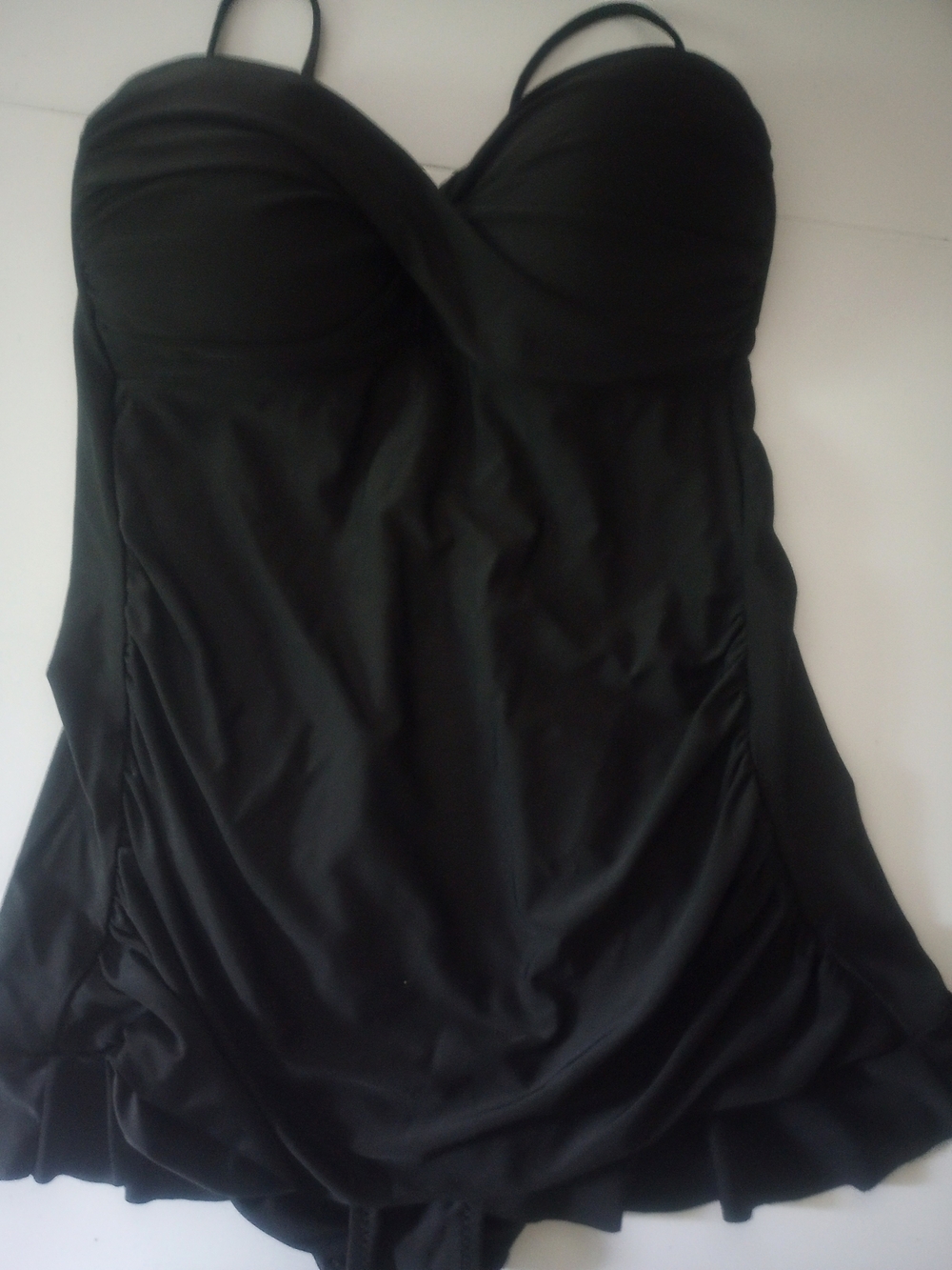 Kenneth Cole Black One-Piece Swimdress